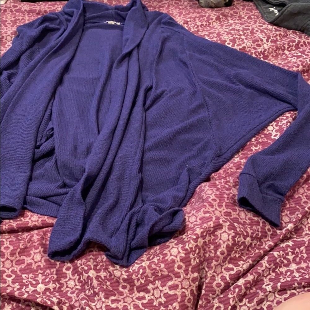 Blue cardigan